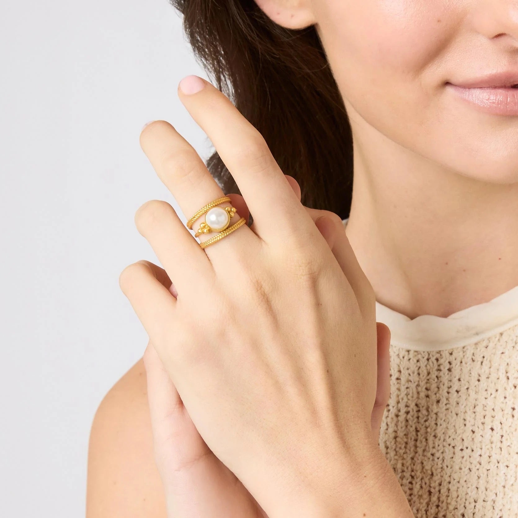 Julie Vos Pearl Hydra Ring - 7