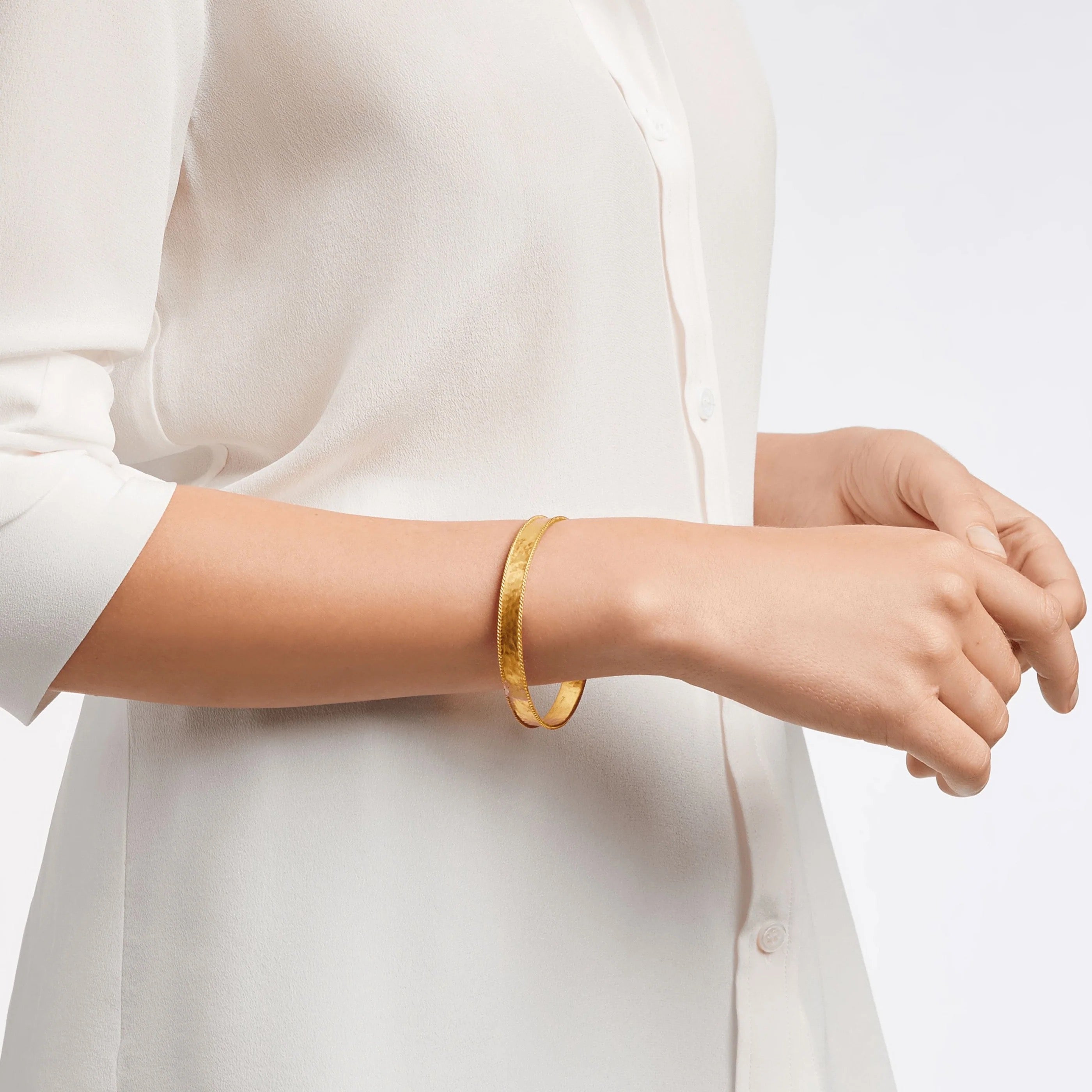 Julie Vos Savoy Bangle, Gold