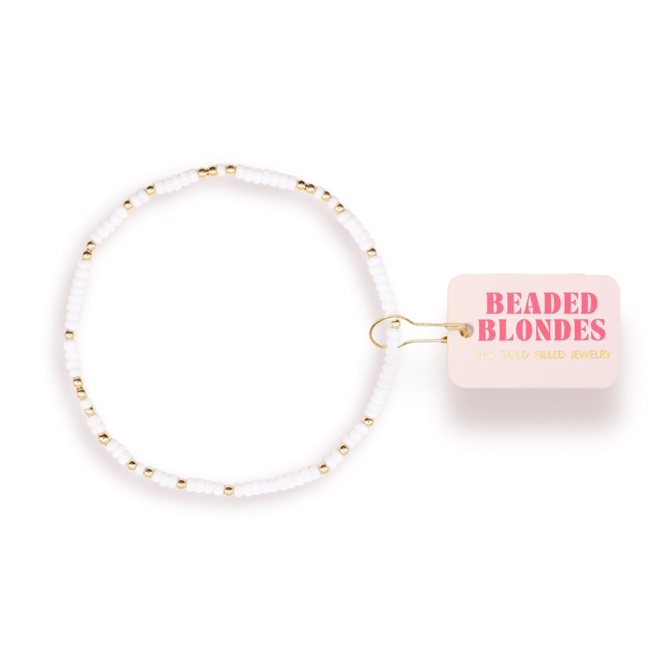 Beaded Blondes White Sprinkle Bracelet