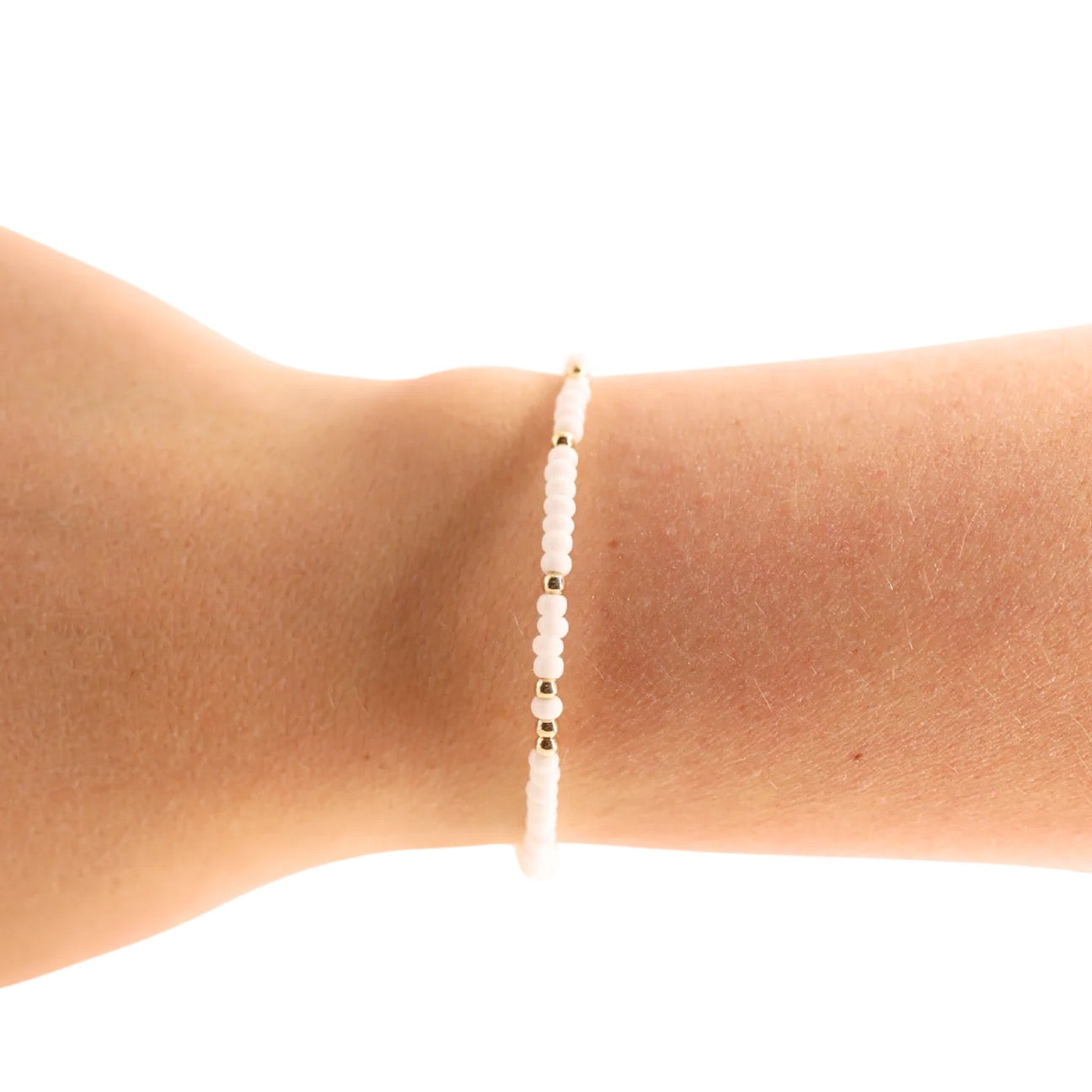 Beaded Blondes White Sprinkle Bracelet