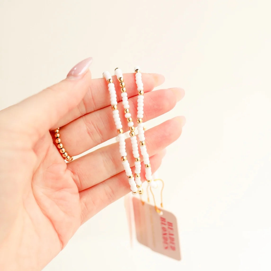 Beaded Blondes White Sprinkle Bracelet