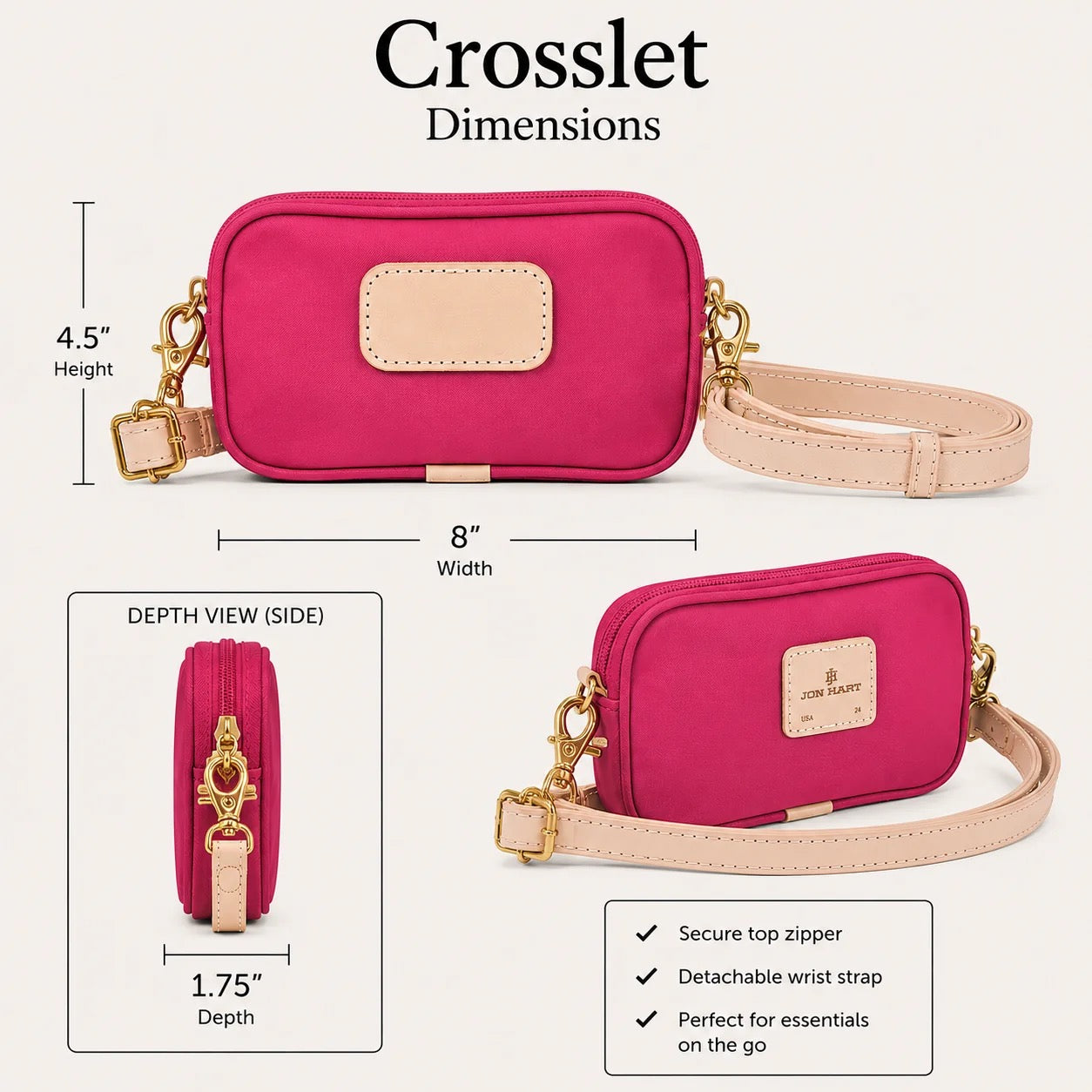Jon Hart Wristlet